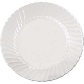 WNA Classicware Plates, 6" Dia., Clear, Pack of 180