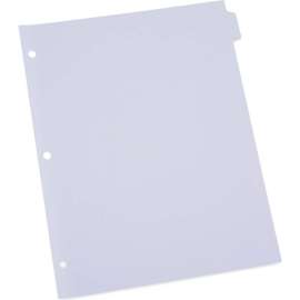 Universal Self-Tab Index Dividers, 8-Tab, 11" x 8.5", White, 24 Sets
