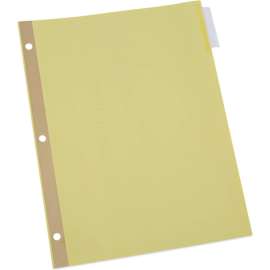 Universal Deluxe Extended Insertable Tab Indexes, 5 Tab, 11" x 8.5", Buff, Clear Tabs, 24 Sets