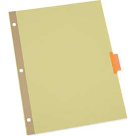 Universal Deluxe Extended Insertable Tab Indexes, 8-Tab, 11" x 8.5", Assorted Tabs, 24 Sets