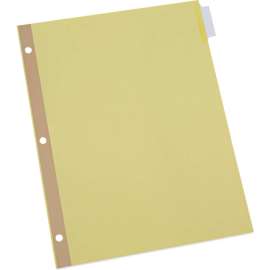 Universal Deluxe Extended Insertable Tab Indexes, 8 Tab, 11" x 8.5", Buff, Clear Tabs, 24 Sets