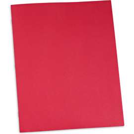 Universal Two-Pocket Portfolios w/ Tang Fasteners, 0.5" Cap, 11 x 8.5", Red, 25/Box