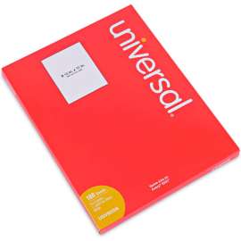 Universal Copier Mailing Labels, Copiers, 8.5 x 11, White, 100/Box