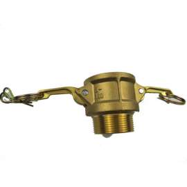 1" Brass Type B Coupler with Threaded NPT Male End
