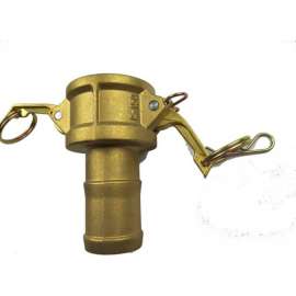 3/4" Brass Type C Coupler with Hose Shank