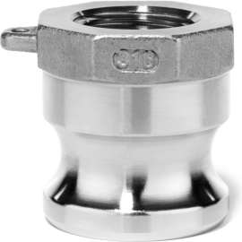2" 316 Stainless Steel Type A Adapter with Threaded NPT Female End