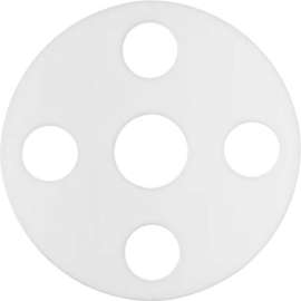 Full Face PTFE Flange Gasket for 5" Pipe-1/8"T - Class 300