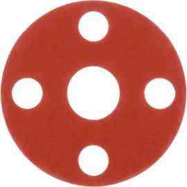 Full Face Silicone Flange Gasket for 2 -1/2" Pipe-1/16" Thick - Class 150