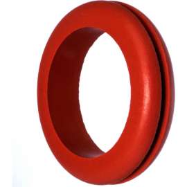 Silicone Rubber Push-In Grommet for 5/8" Hole ID and 1/8" Edge Thickness - 3/8" ID - Pack of 25