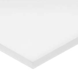 White Acetal Plastic Sheet - 1/2" Thick x 24" Wide x 48" Long