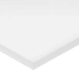 PTFE Plastic Sheet w/ LSE Acrylic Adhesive - 1/8" Thick x 12" Wide x 12" Long