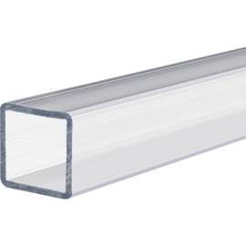 USA Sealing Polycarbonate Rectangular Tube 12"L x 2"W, Clear