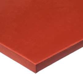 Silicone Sheet, Food Grade, 36"L x 12"W x 3/8" Thick, 70A, Red