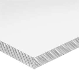 USA Sealing Polycarbonate Sheet 48"L x 12"W x 1/4" Thick, Clear, Scratch & UV Resistant