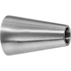 304 SS Polished Straight Reducer, Tube-to Tube for Butt Weld Fittings - for 4" x 3" Tube OD