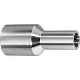 304 Stainless Steel Straight Adapter, Tube-to-Pipe for Butt Weld Fittings - for 1/2" Tube OD
