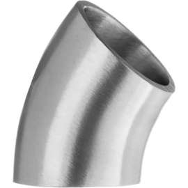 304 Stainless Steel Polished Short 45 Degree Elbow for Butt Weld Fittings - for 2" Tube OD