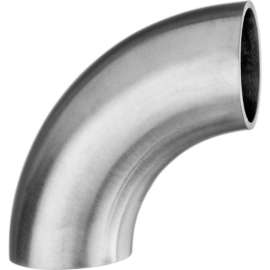 304 Stainless Steel Polished Short 90 Degree Elbow for Butt Weld Fittings - for 3" Tube OD