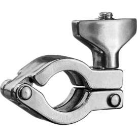 304 Stainless Steel Clamp with Wing Nut for Quick Clamp Fittings - for 1/2" and 3/4" Tube
