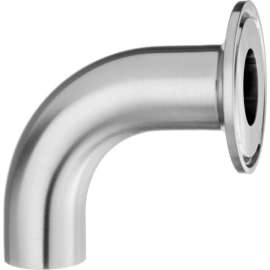304 Stainless Steel 90 Degree Elbow Adapters, Quick Clamp to Butt Weld Tube - for 2-1/2" Tube OD