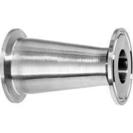 316 SS Straight Reducers, Tube-to-Tube for Quick Clamp Fittings - for 1-1/2" x 3/4" Tube OD