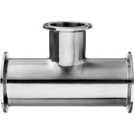 316 SS Tee Reducers, Tube-to-Tube for Quick Clamp Fittings - for 1-1/2" x 3/4" Tube OD