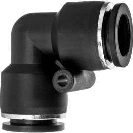 Push to Connect Tube Fitting - Nylon Plastic - 90 Degree Elbow Connector - 10mm Tube OD
