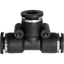 Push to Connect Tube Fitting - Nylon Plastic - Tee Connector - 1/2" Tube OD