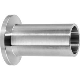 1 9/16" Long Vacuum Tube Fitting-Straight Adapter 1 1/2" Tube OD x Butt-Weld Tube