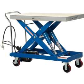 Pneumatic-Hydraulic Mobile Scissor Lift Table AIR-2000 2000 Lb. Cap.