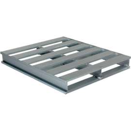Vestil Open Deck Pallet, Aluminum, 2 Way Fork Entry, 6000 lbs. Cap., 48"L x 42"W x 6"H, Silver