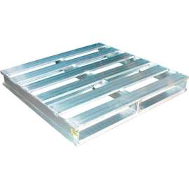 Vestil Open Deck Pallet, Aluminum, 2 Way Fork Entry, 6000 lbs. Cap., 48"L x 48"W x 6"H, Silver