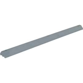 Lightweight Recycled Plastic Car Stop, 72"L x 6"W x 3-1/4"H, Gray