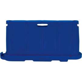 Stackable Safety Poly Barricade, 76-1/2"L, Blue