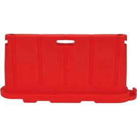 Stackable Safety Poly Barricade, 76-1/2"L, Red
