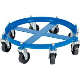 Drum Dolly OCTO-55-CI with Cast Iron Wheels for 55 Gallon Drums - 2000 Lb. Capacity