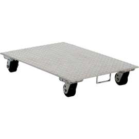 Aluminum Dolly PDA-2436-C-S-H 36"L x 24"W with Solid Deck & Steel Wheels