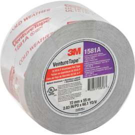 3M VentureTape UL181A-P Foil Tape, 3 IN x 60 Yards, 1581-G076