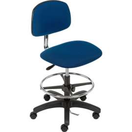 Interion ESD Stool - Fabric - Navy