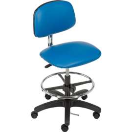 ESD Stool -  Vinyl - Royal Blue