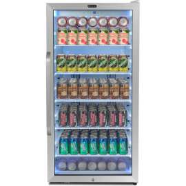 Whynter CBM-815WS, Freestanding Commercial Beverage Merch/ Refrig w/Superlit Door, 8.1 Cu. Ft.