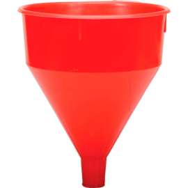 Funnel King Red Safety Polyethylene 6 Quart Funnel - 32005