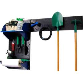 Wall Control Pegboard Garden Tool Board Organizer, Black/Blue, 48" X 32" X 9"