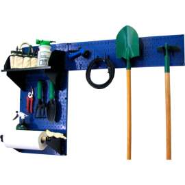 Wall Control Pegboard Garden Tool Board Organizer, Blue/Black, 48" X 32" X 9"