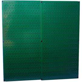 Wall Control Pegboard Pack- 2 Panels, Green Metal, 32" X 32" X 3/4"