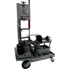 JET HVBS-10-DMWC10" Horizontal/Vertical Dual Mitering Portable Band Saw Coolant System 1 HP