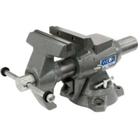 Wilton 28824 5-1/2" Jaw Width 2-3/4" Throat Depth Multi-Purpose Vise W/ Rotating Head & Swivel Base