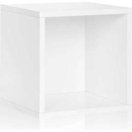 Way Basics Stackable Large Storage Cube, White