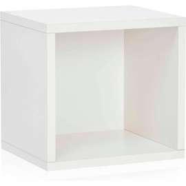 Way Basics Stackable Open Cube, White