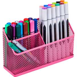 LockerMate It's Academic Magnetic Pencil Holder, Pink